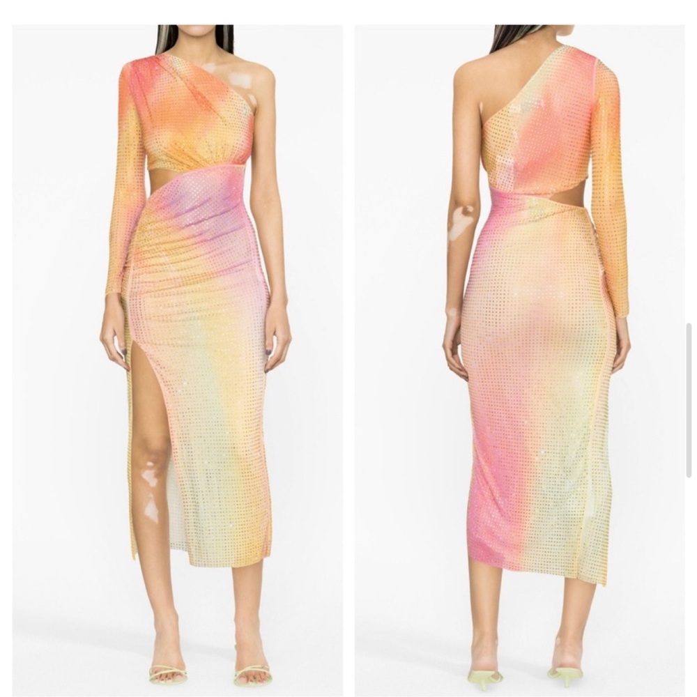 Self-Portrait
rhinestone-embellished one-shoulder dress